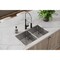 Elkay 18 Gauge SS 31-1/2" x 18-1/2" x 9" Equal Double Bwl Undermount Sink and Faucet Kit w/ Btm Grid and Drain ECTRU31179TFMBC - alternate 5